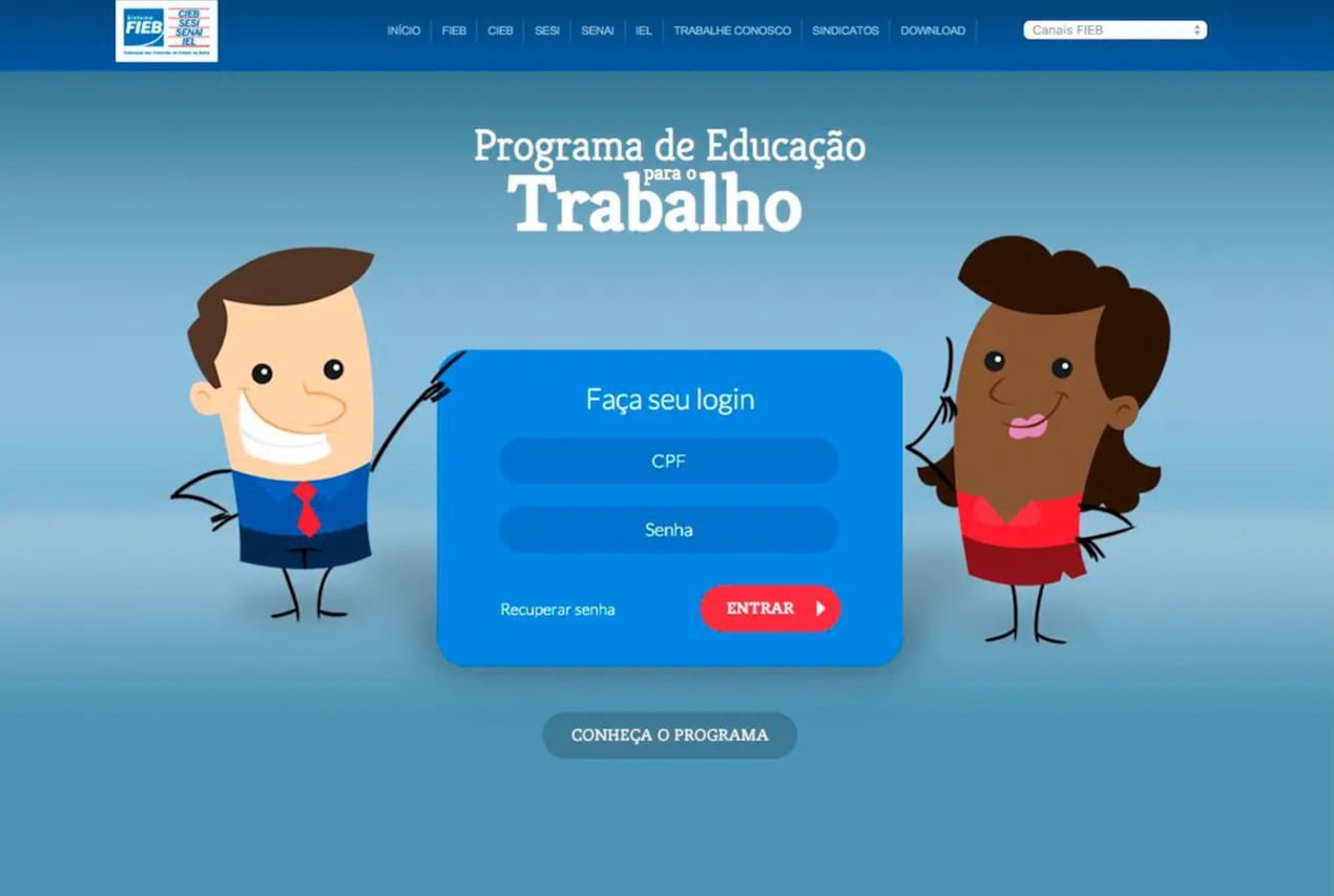 Home desktop — Educação para o Trabalho