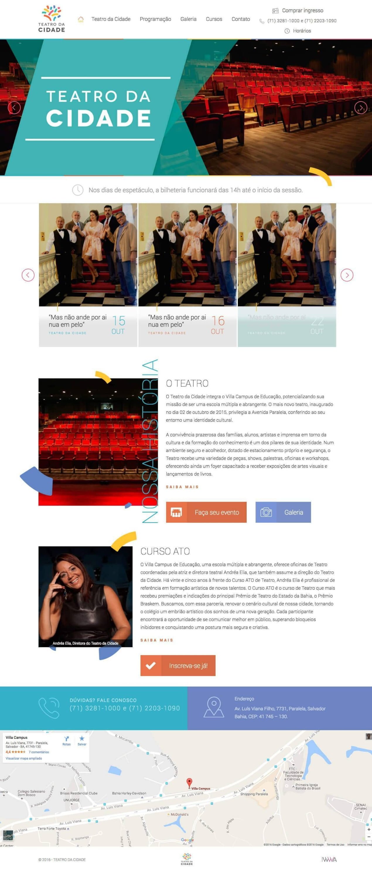 Home desktop — Teatro da Cidade
