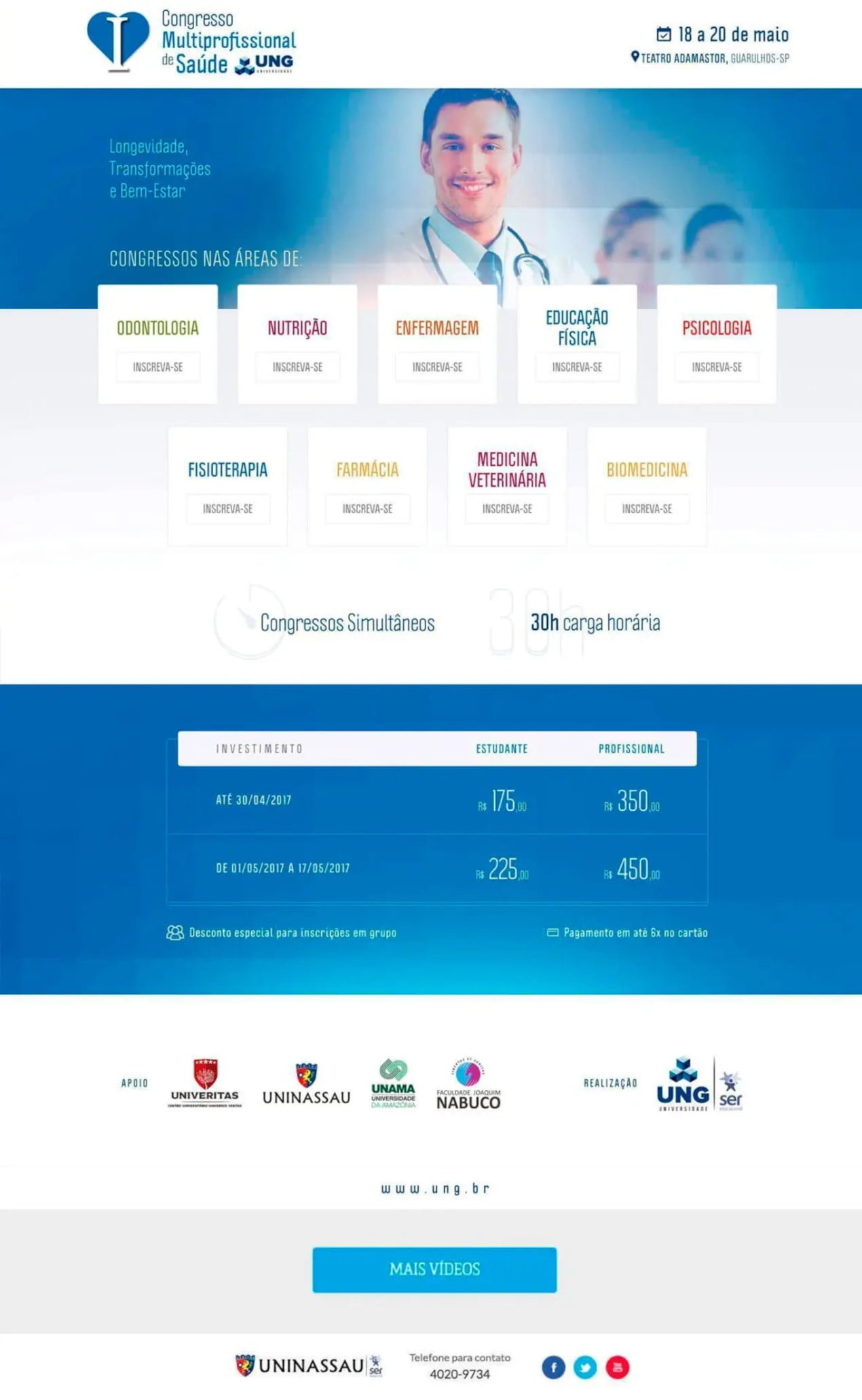 Home desktop — Congresso Ung