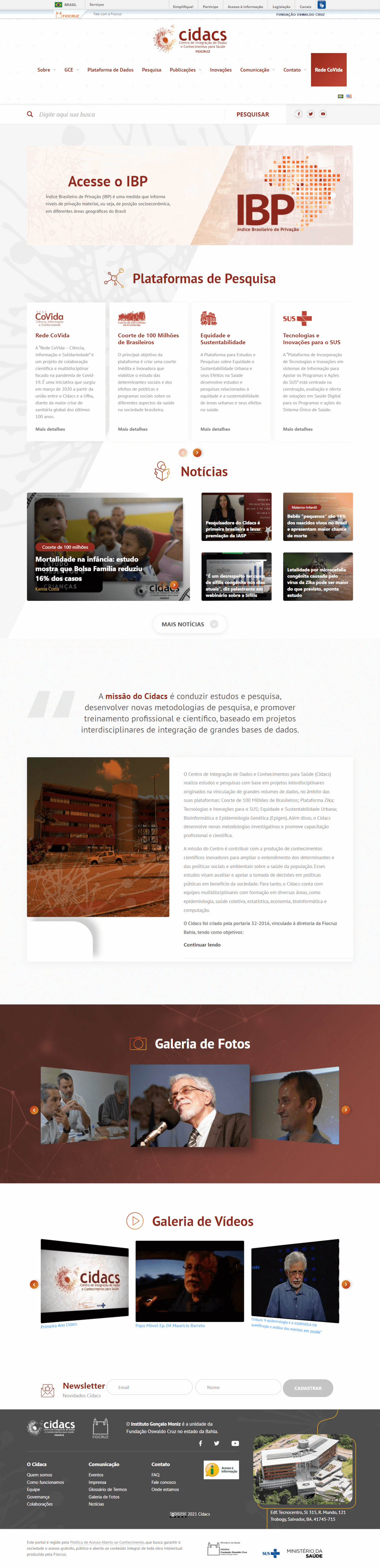 Home desktop — Cidacs