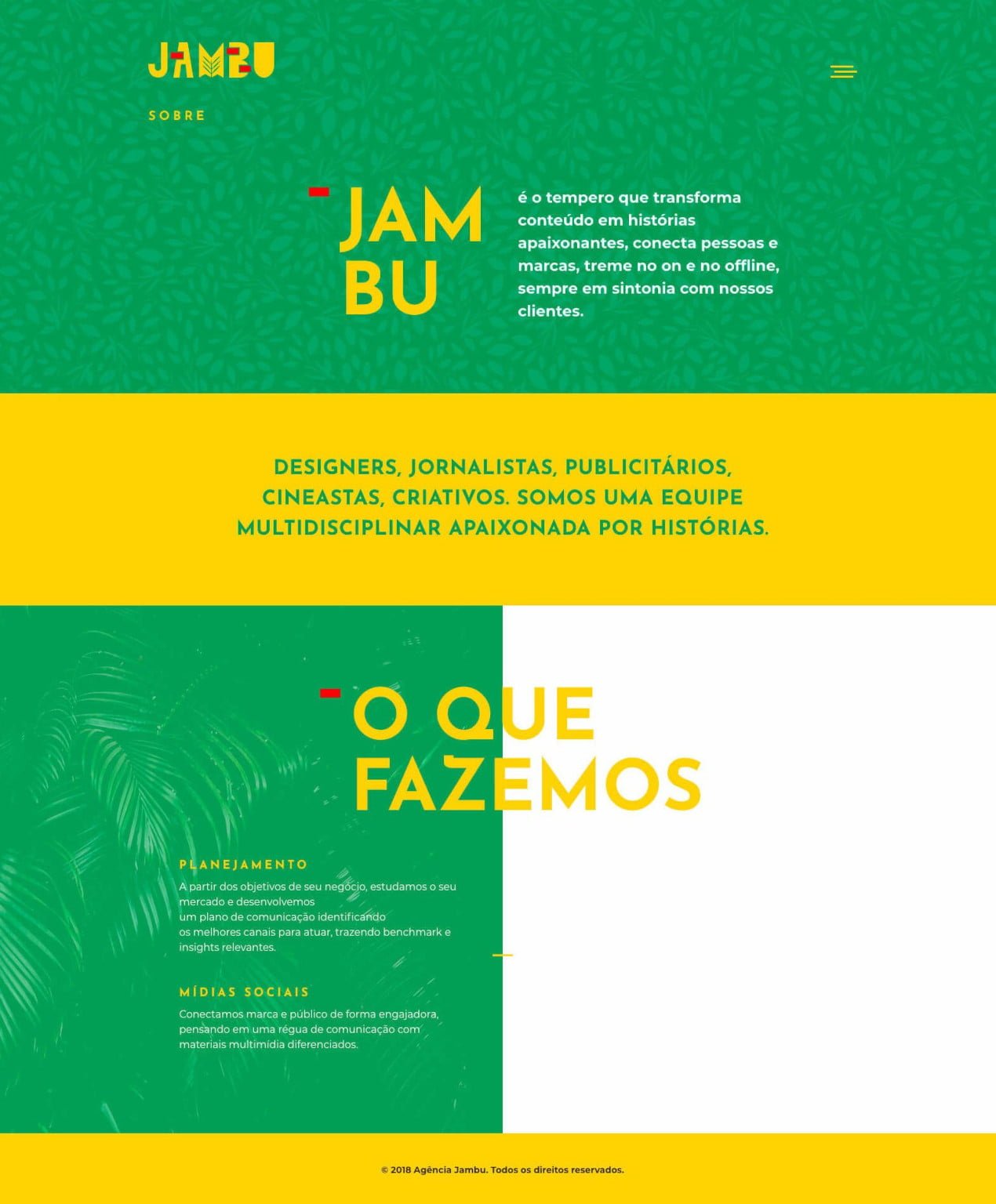 Home desktop — Agência Jambu