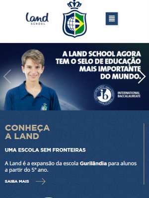 Versão tablet — Land School