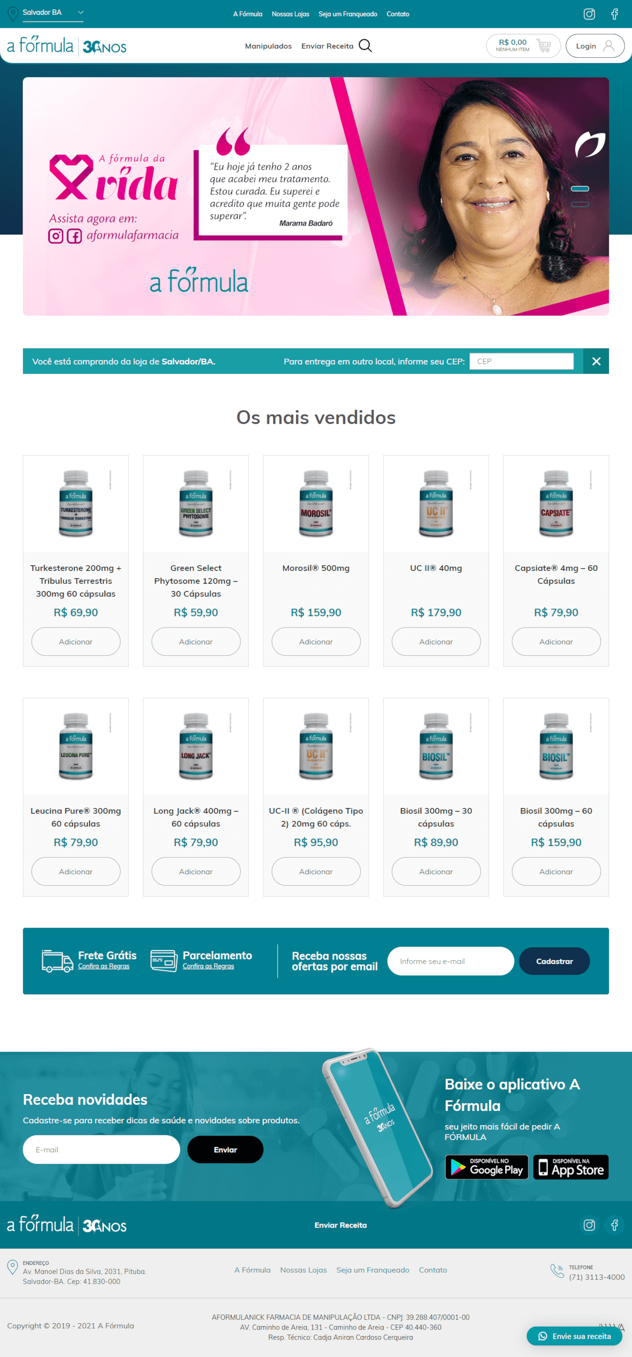 Home desktop — Hub A Fórmula