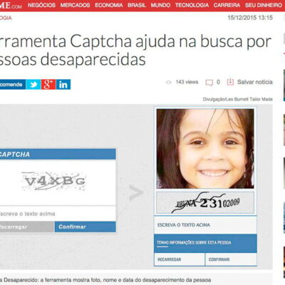 Foto do projeto — Captcha Desaparecido