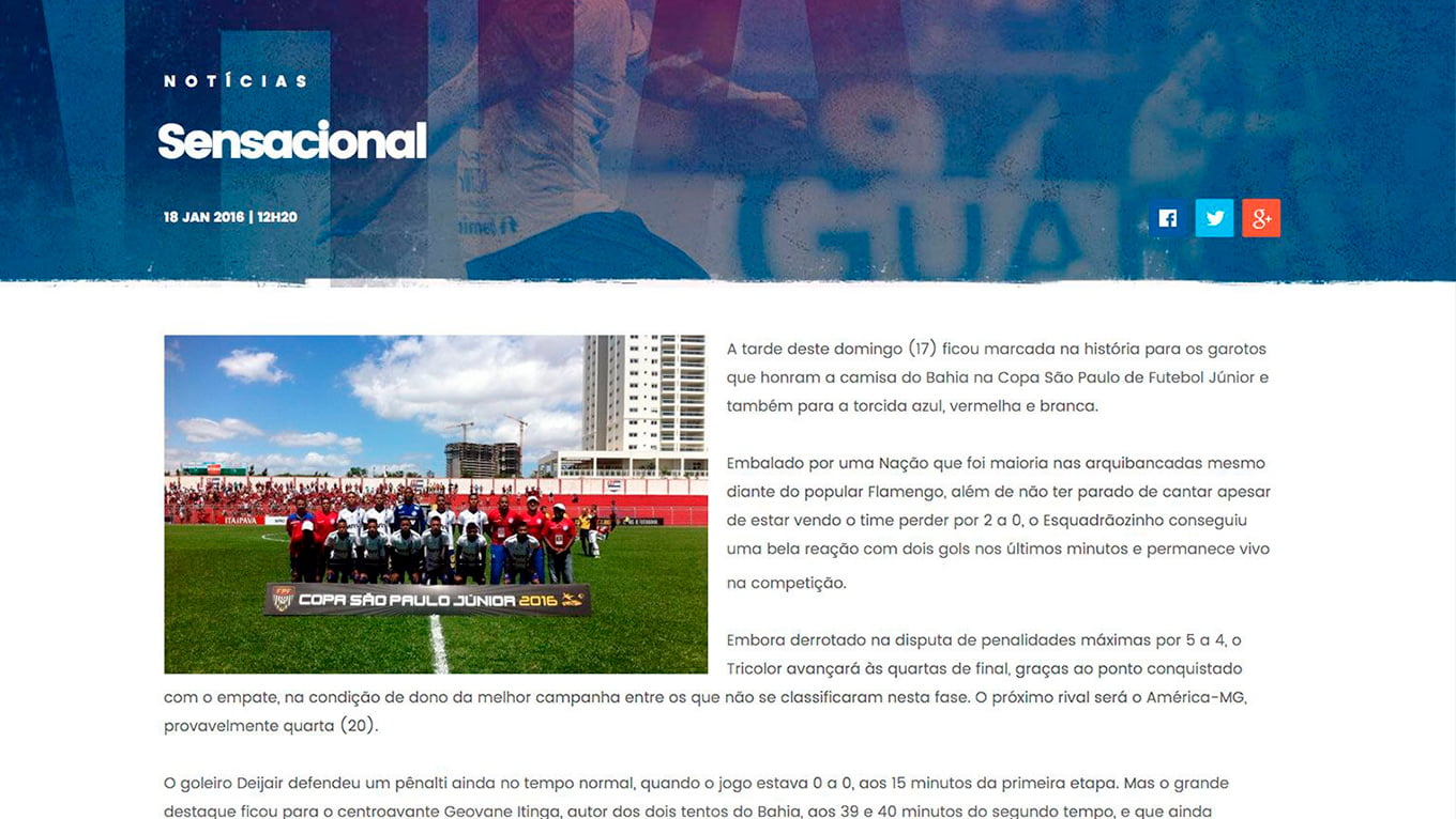 Galeria - Esporte Clube Bahia