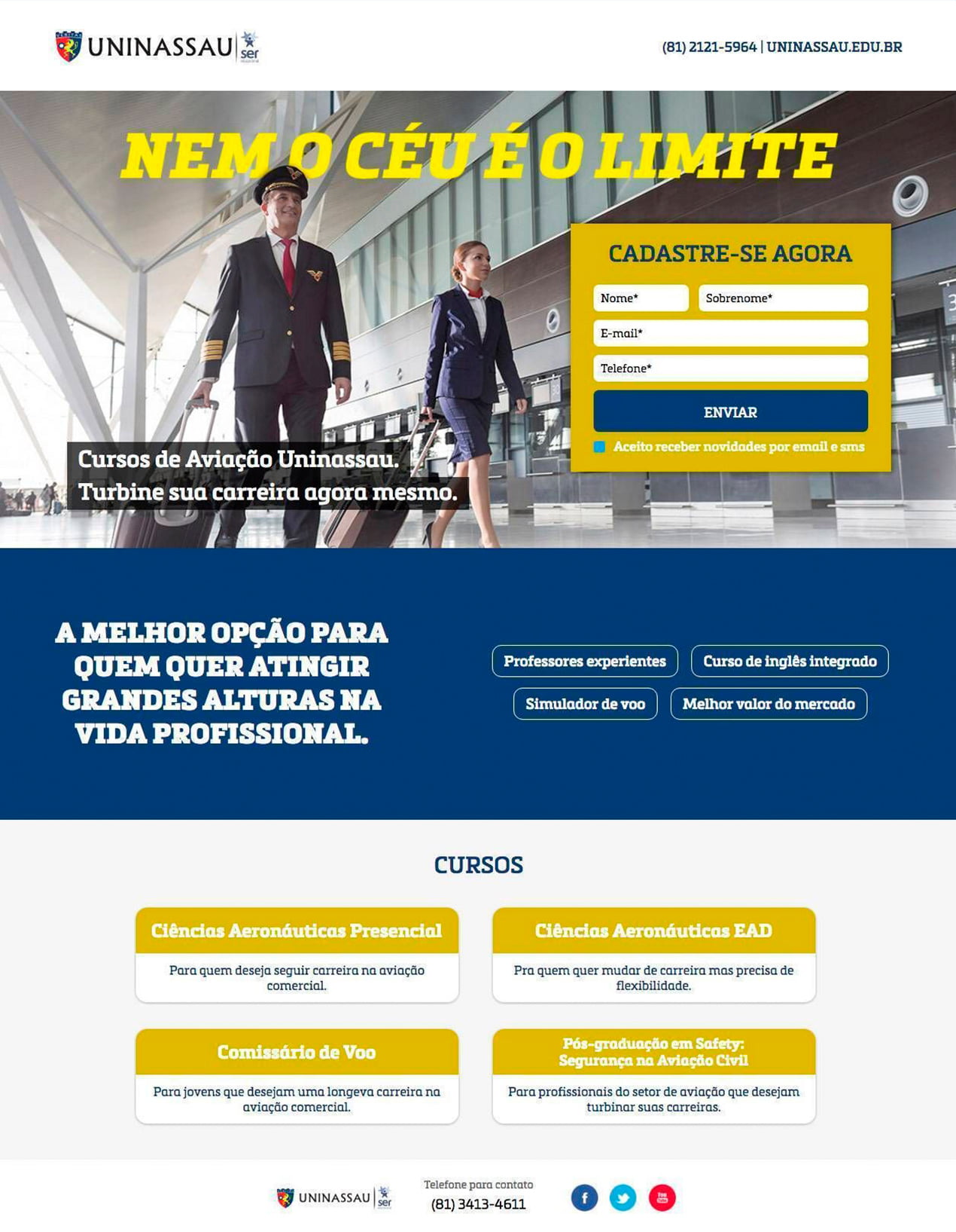 Home desktop — Uninassau Aviação