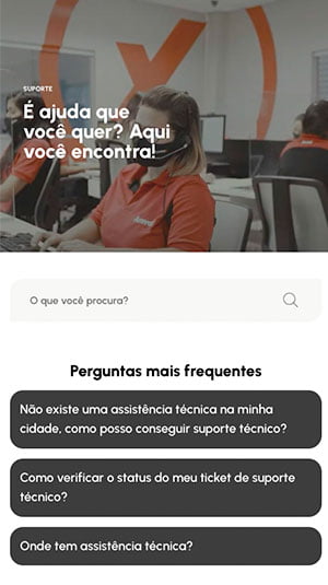 Tela mobile — Amvox Institucional