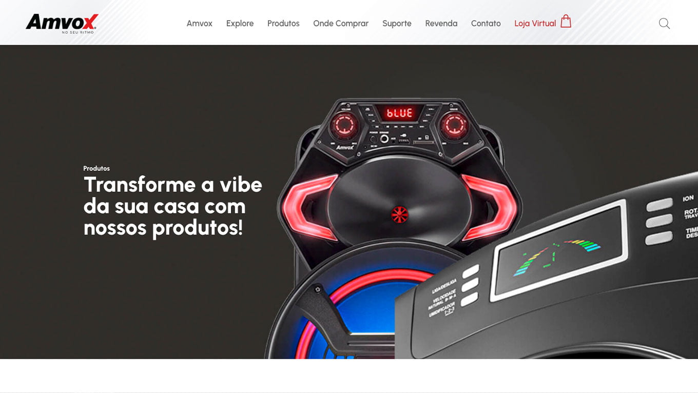 Página interna — Amvox Institucional