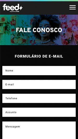 Tela mobile — Hub Feed