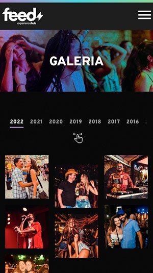 Tela mobile — Hub Feed