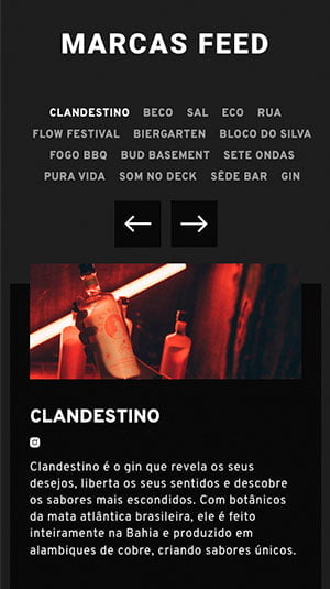 Tela mobile — Hub Feed