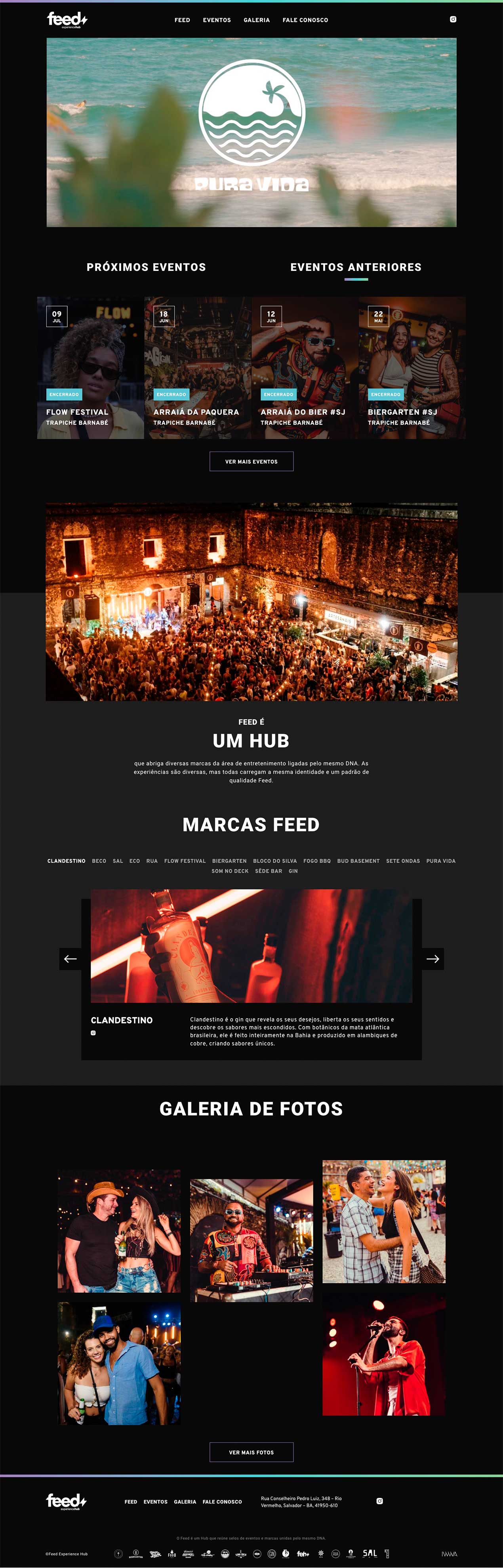 Home desktop — Hub Feed