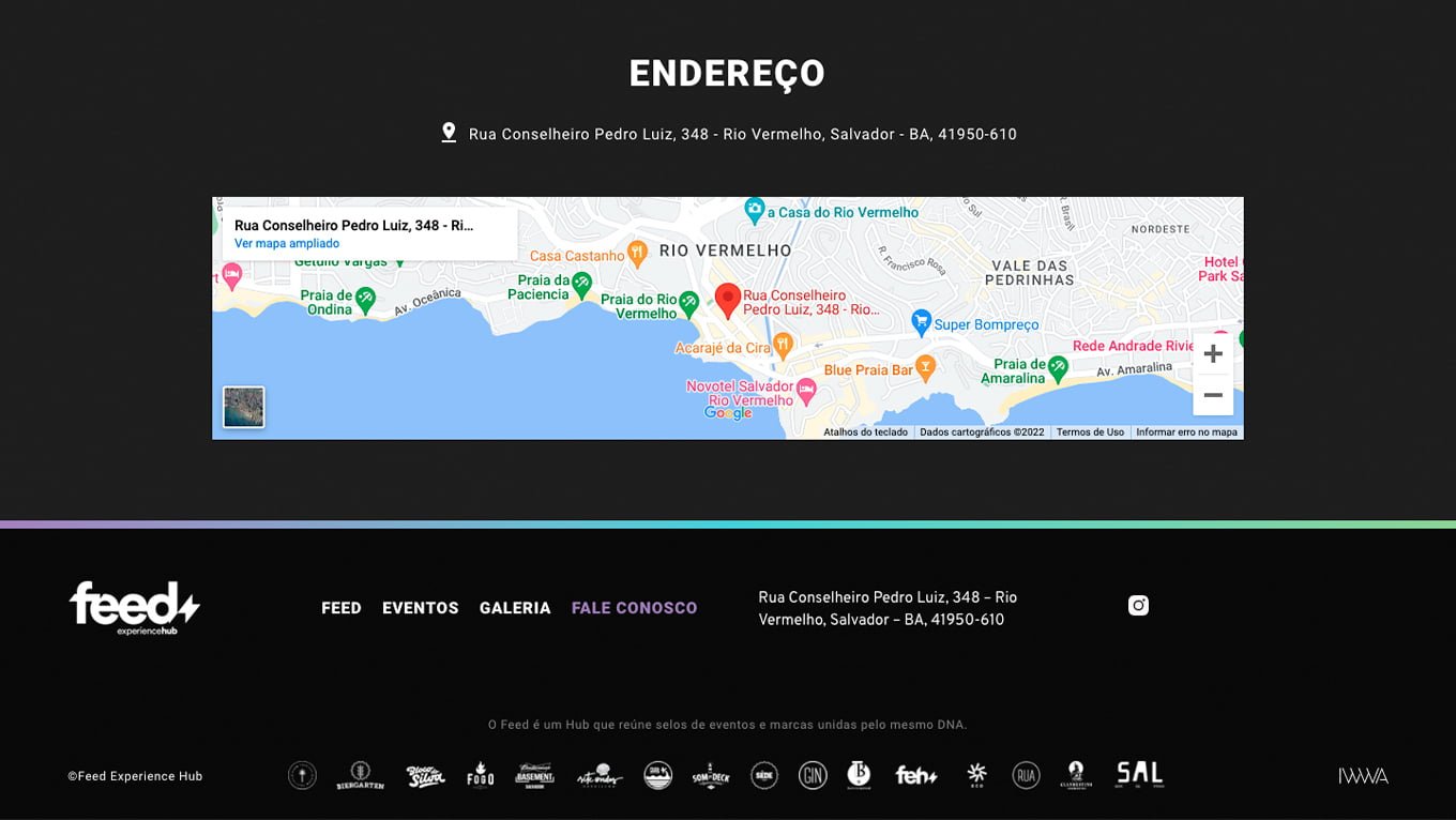 Página interna — Hub Feed