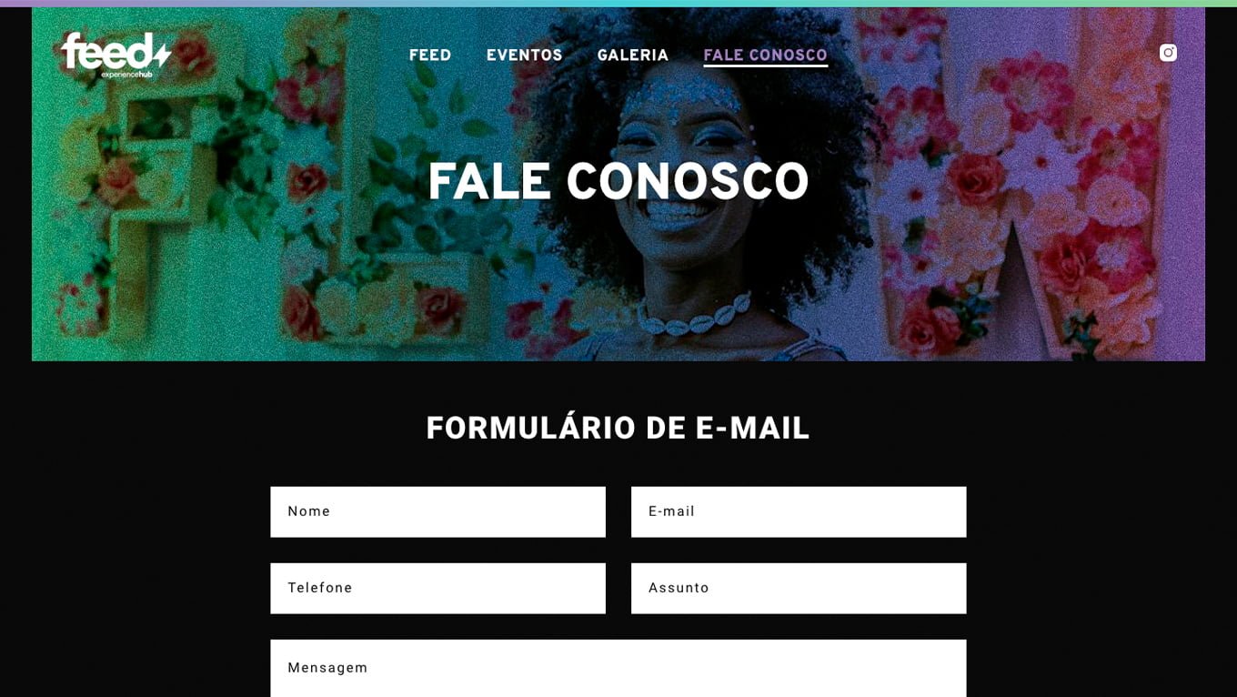 Página interna — Hub Feed