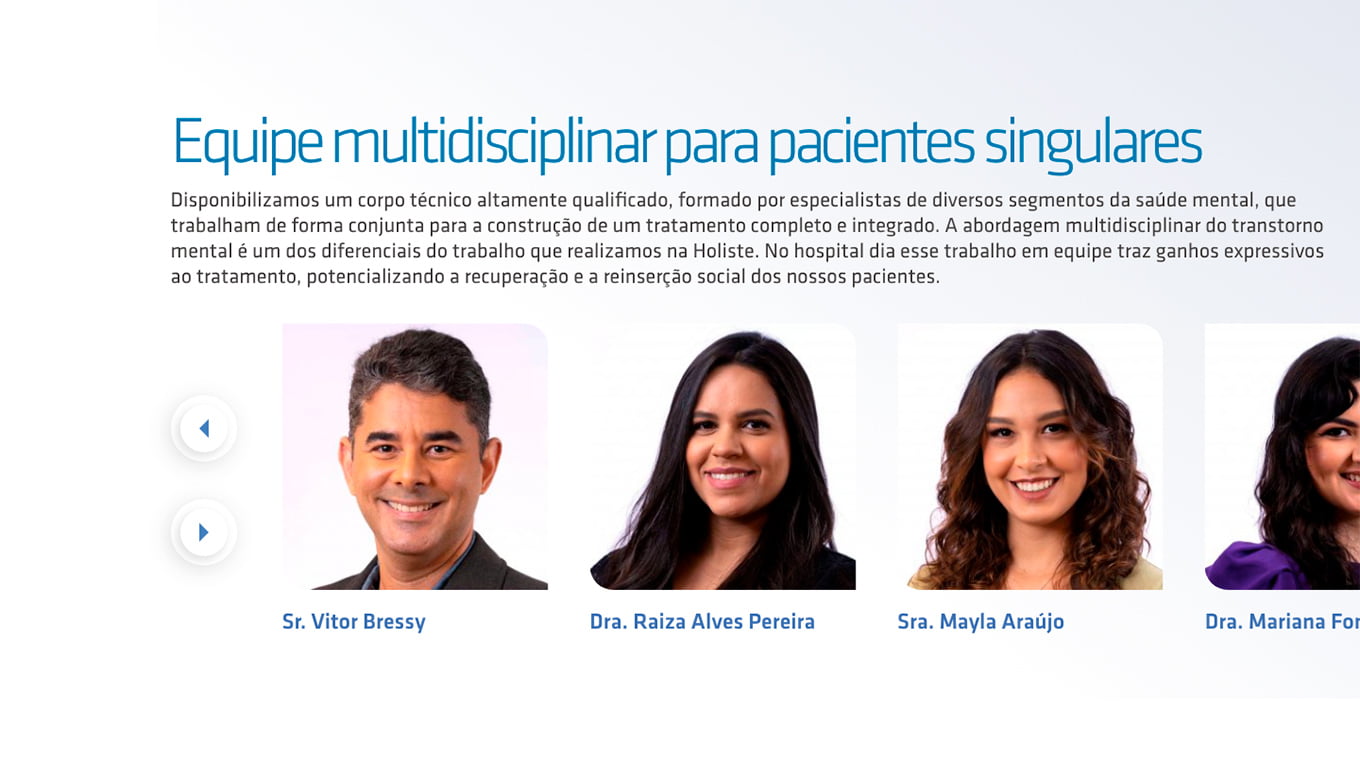 Página interna — Holiste