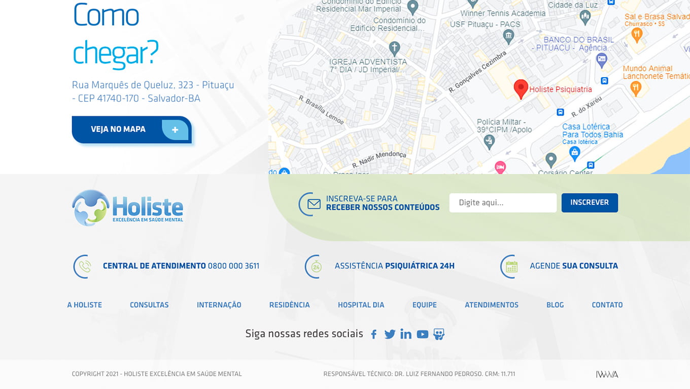 Página interna — Holiste