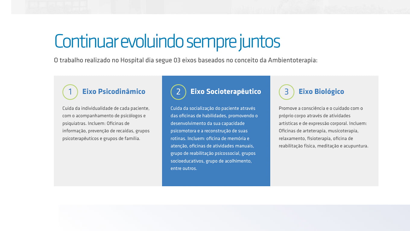 Página interna — Holiste