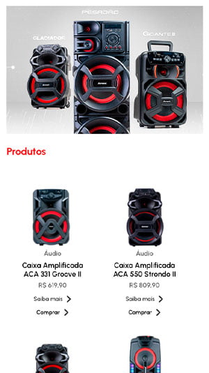 Tela mobile — Amvox Loja Virtual