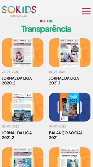 Tela mobile — Sokids