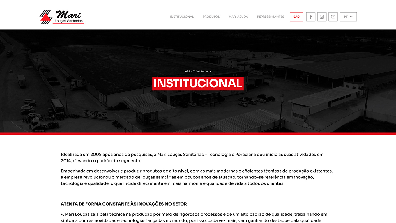 Página interna — Mari Louças