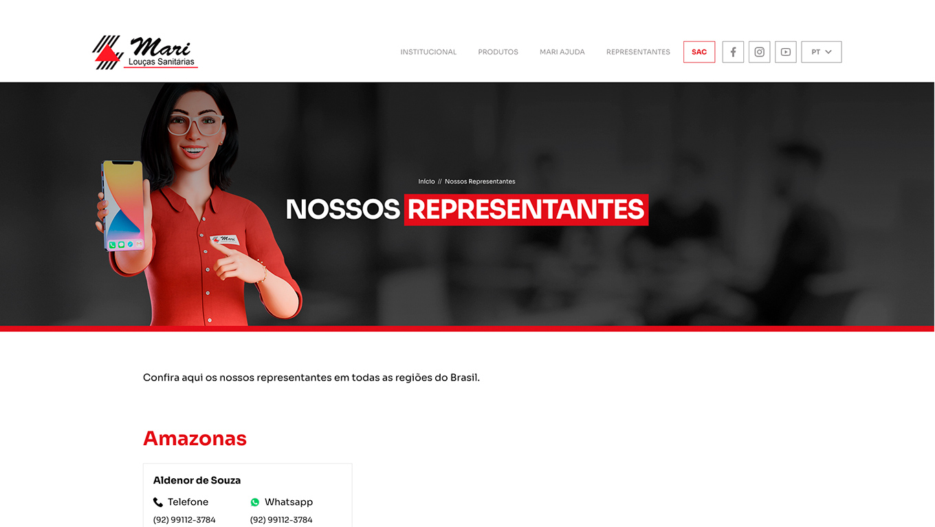 Página interna — Mari Louças