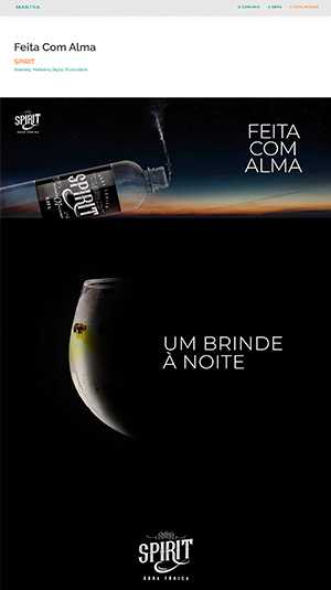 Tela mobile — Agência Mantra