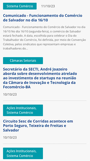 Galeria - Fecomércio Bahia