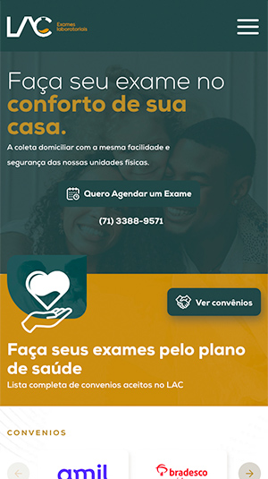 Tela mobile — Lac Laboratórios