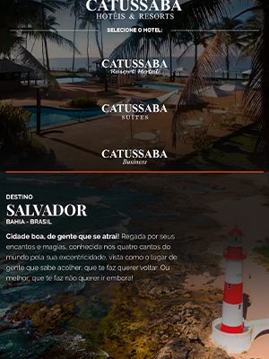 Versão tablet — Catussaba Hotéis