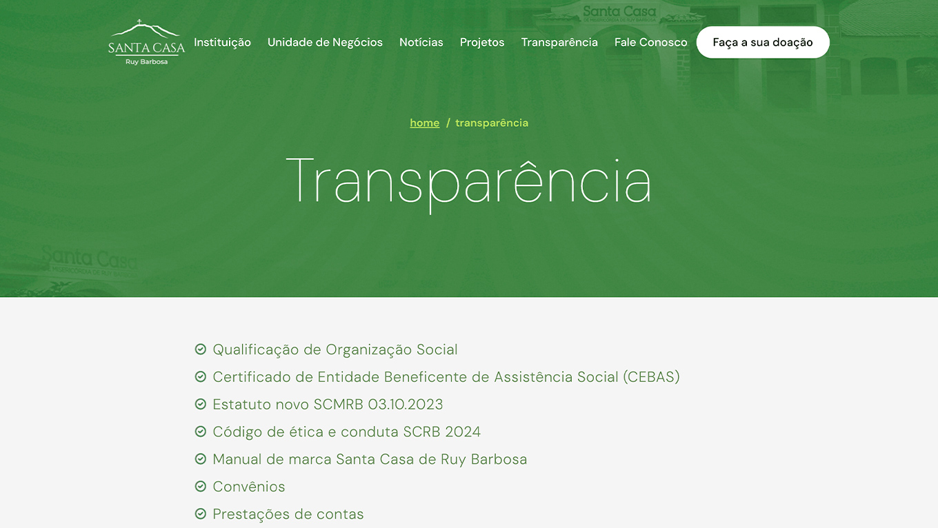 Galeria - Santa Casa Rui Barbosa