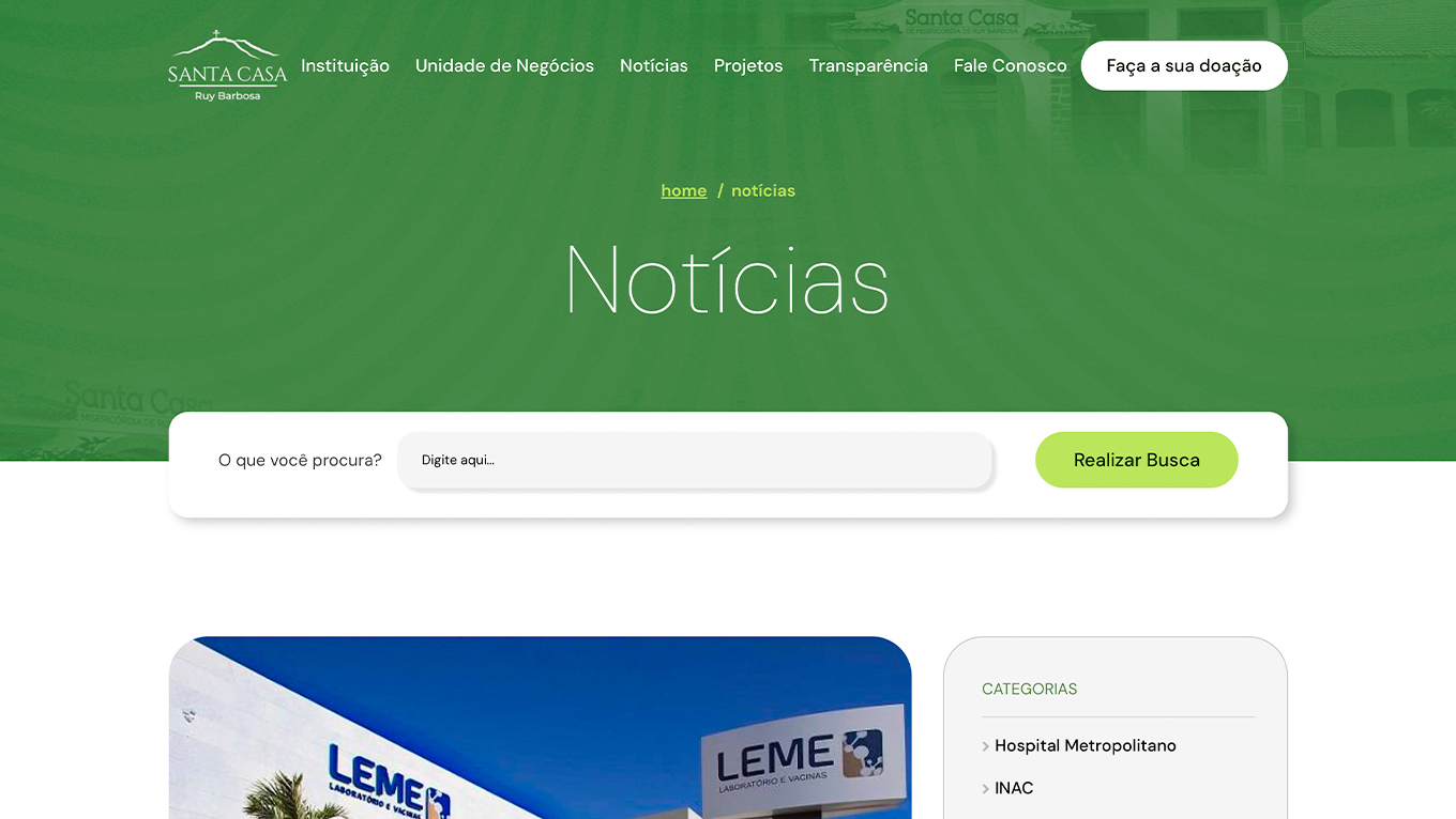 Galeria - Santa Casa Rui Barbosa