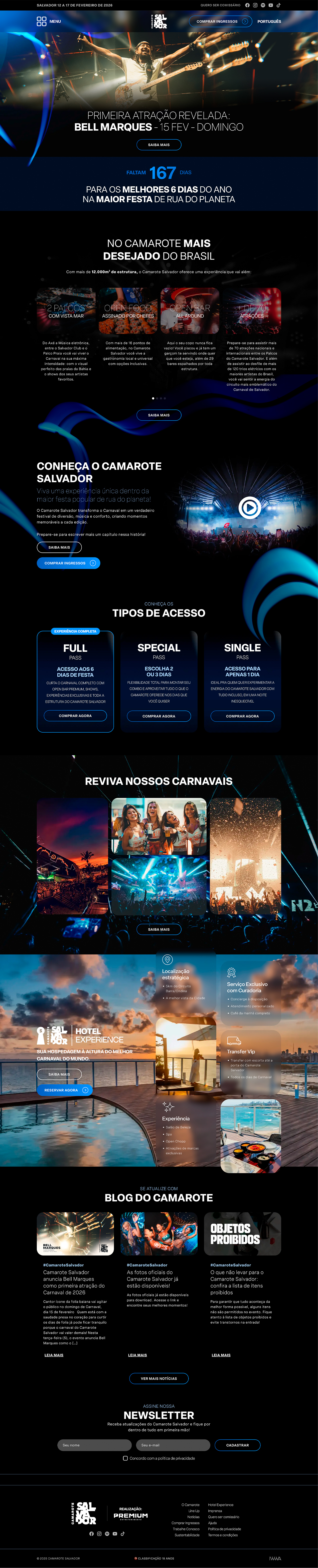 Home desktop — Camarote Salvador