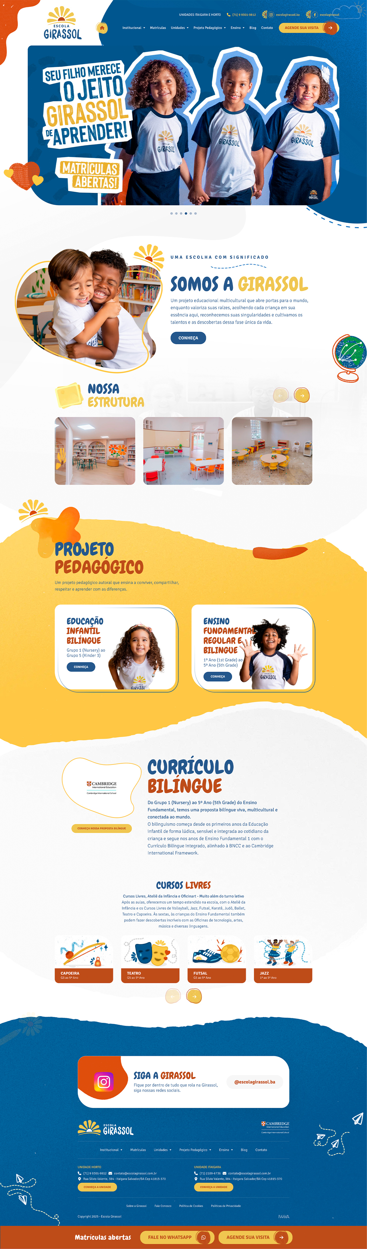 Home desktop — Escola Girassol