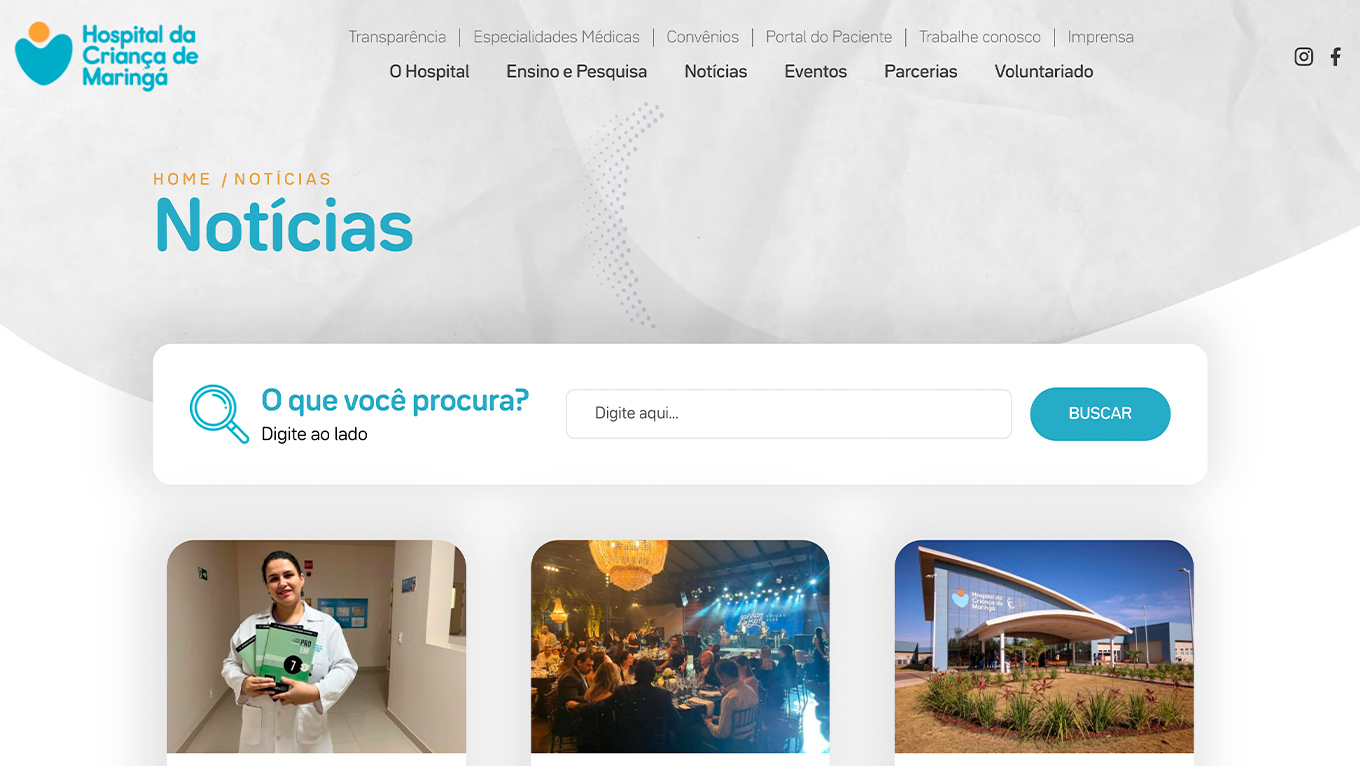 Galeria - Hospital Criança Maringá