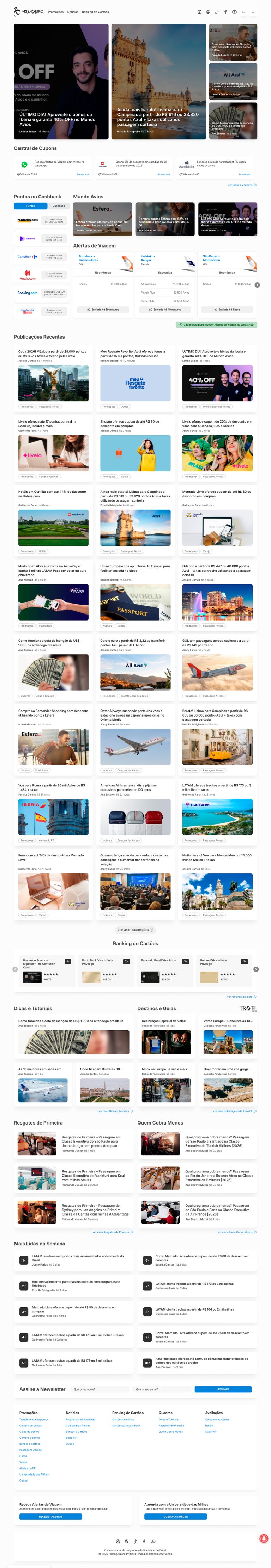 Home - Passageiro de Primeira