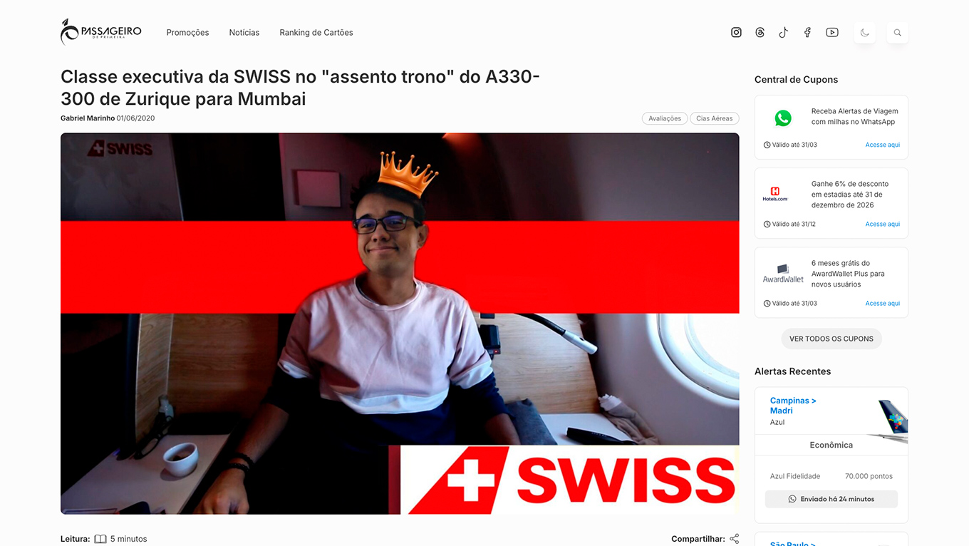 Galeria - Passageiro de Primeira