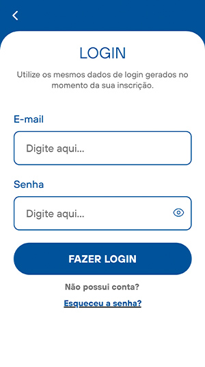 Tela mobile — Congresso Inovação 2026