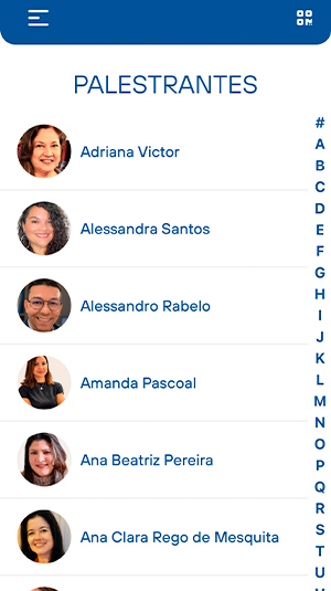 Tela mobile — Congresso Inovação 2026