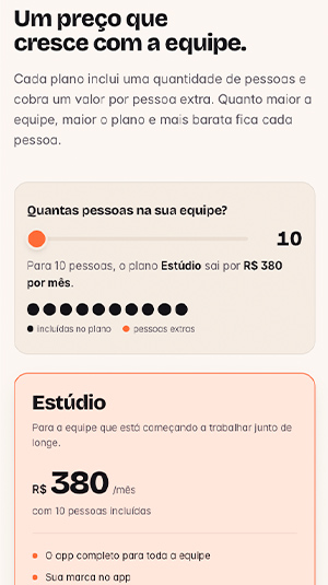 Tela mobile — Pulo App