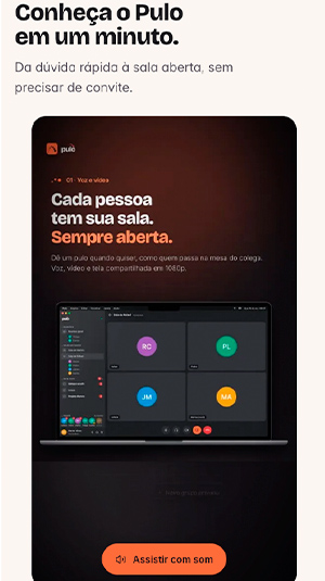 Tela mobile — Pulo App